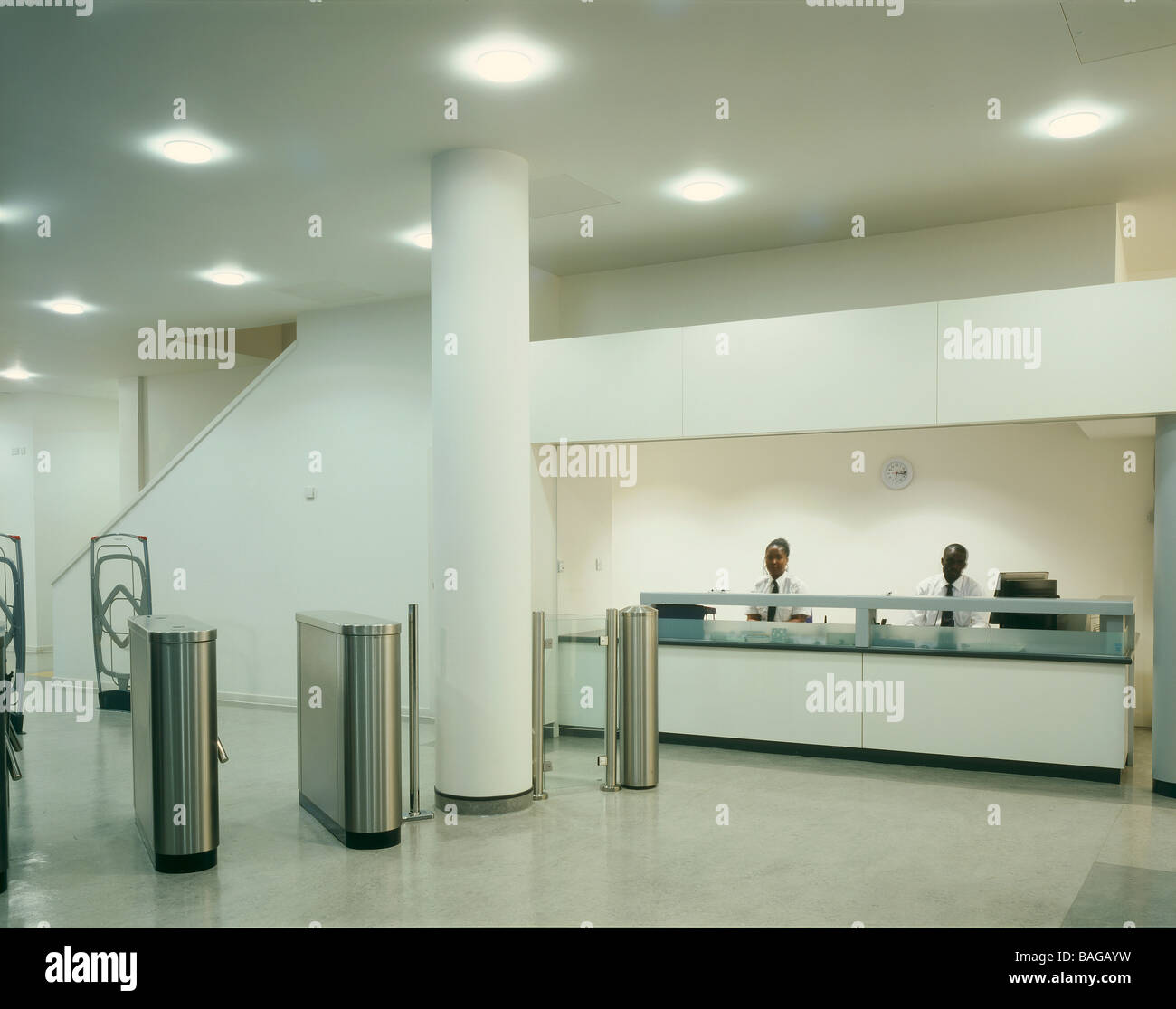 london metropolitan university super lab reception Stock Photo Alamy