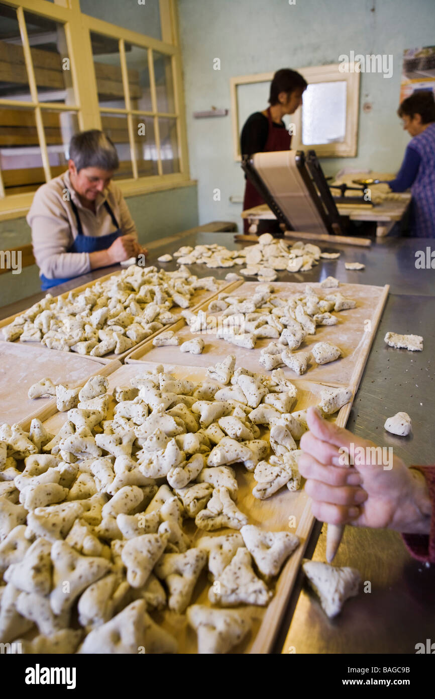 France Tarn Carmaux Deymier Biscuit Factory Making Of Traditional Anise Jeannot Biscuits Stock Photo Alamy