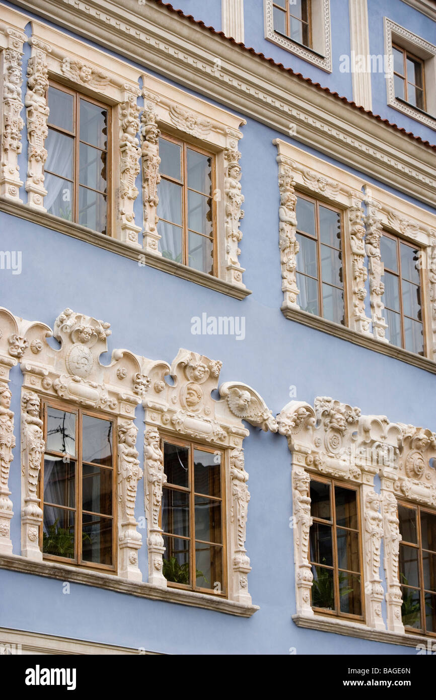 Poland, Lublin region, Lublin, houses retail facades from the market