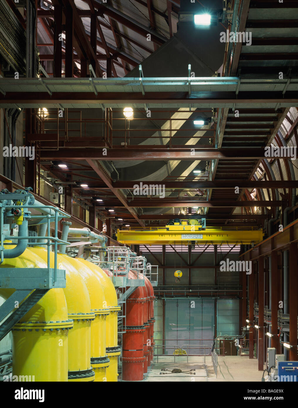 Abbey Mills Pumping Station, London, United Kingdom, Allies and Morrison, Abbey mills pumping station. Stock Photo