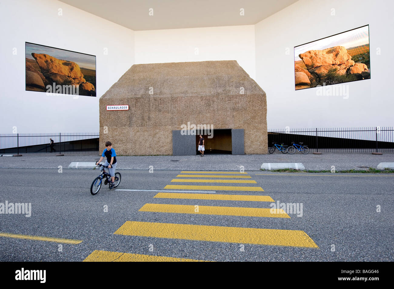 Switzerland, Basel, Art Space Schaulager of the architects Herzog and De  Meuron, the exterior facade Stock Photo - Alamy
