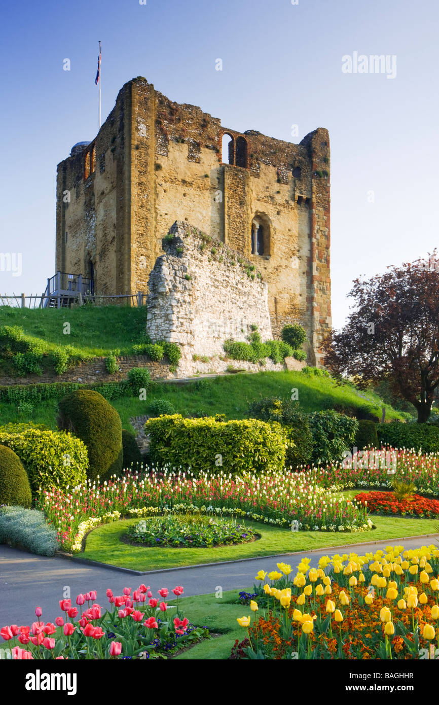 Guildford Castle and gardens, Surrey, UK Stock Photo