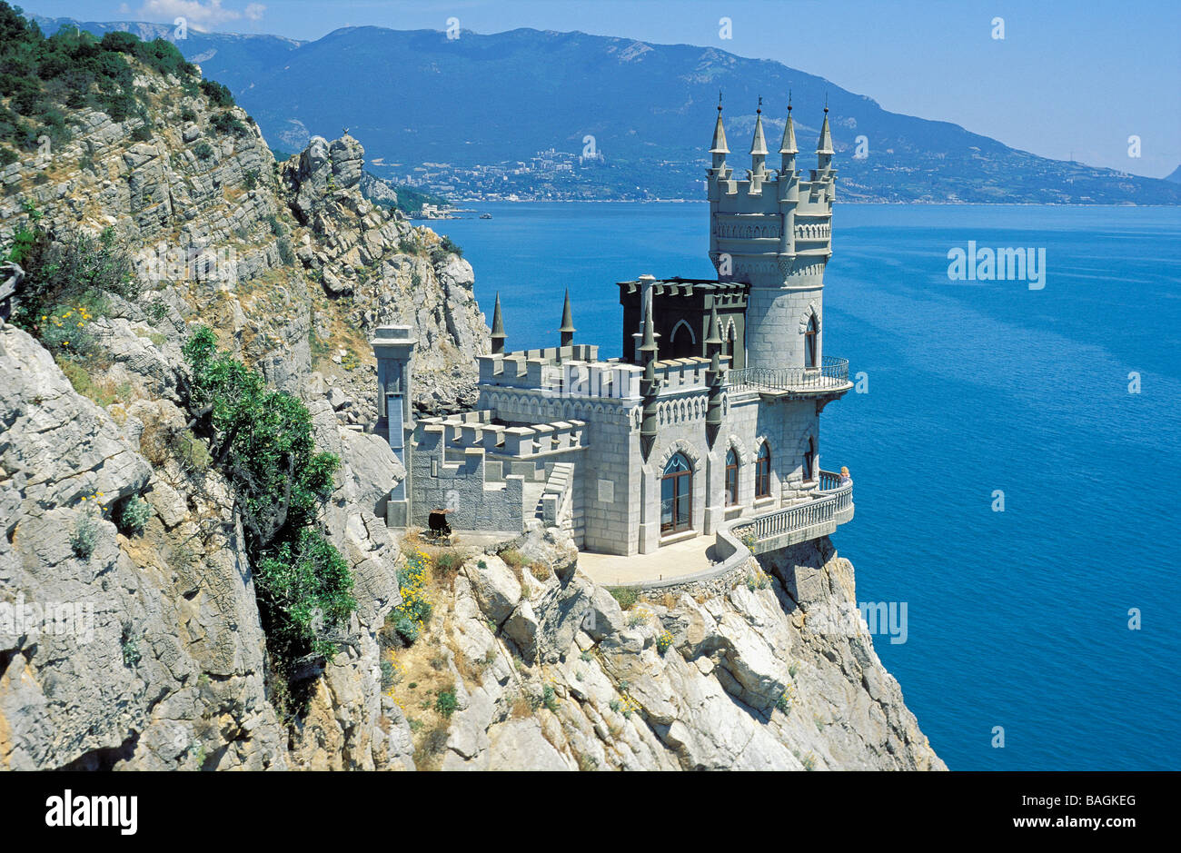 Ukraine, Crimea, Black Sea, Ukraine coast, the Swallow's nest Stock Photo