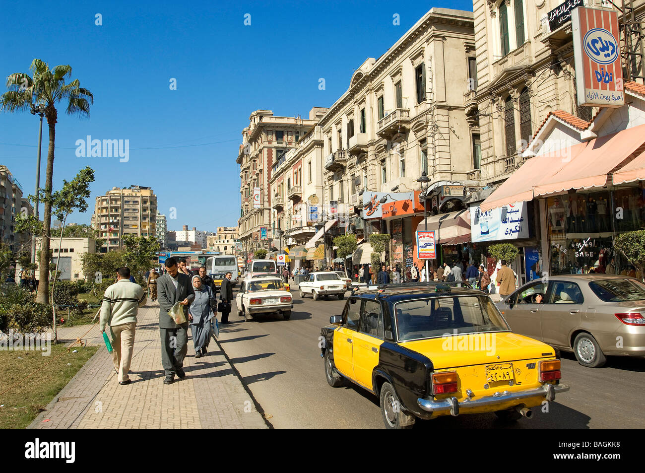 Egypt, Lower Egypt, the Mediterranean Coast, Alexandria, Downtown