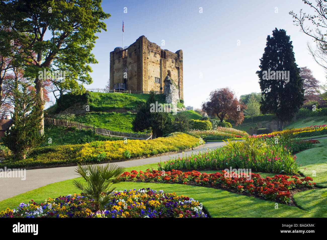 Guildford Castle and gardens, Surrey, UK Stock Photo