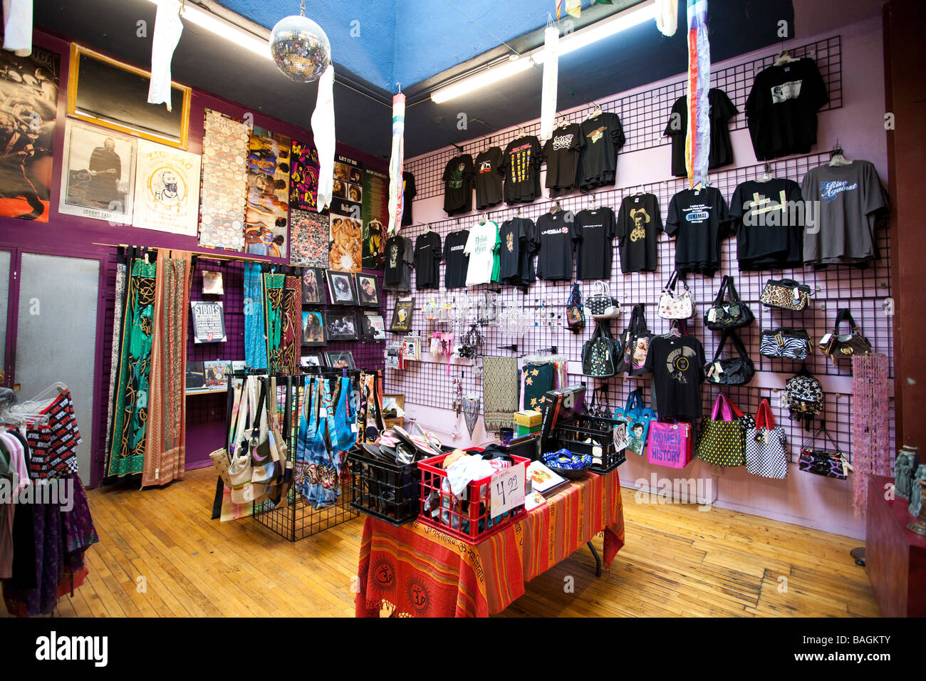 Clothing shop interior, Santa Barbara, California, USA Stock Photo