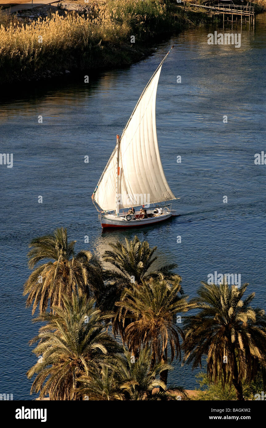 Egypt, Upper Egypt, Nubia, Nile Valley, Aswan, Nile River Stock Photo ...