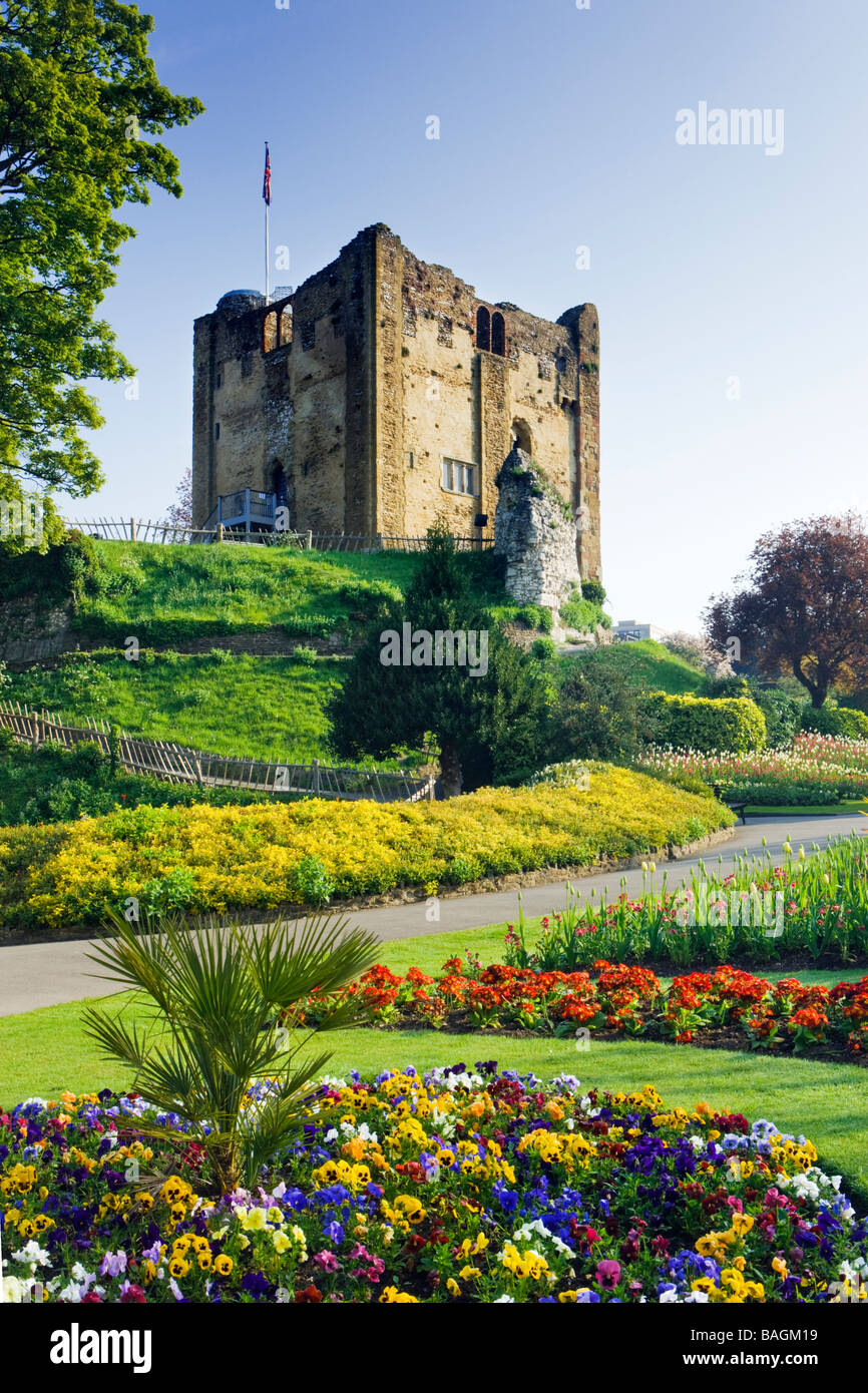 Guildford Castle and gardens, Surrey, UK Stock Photo