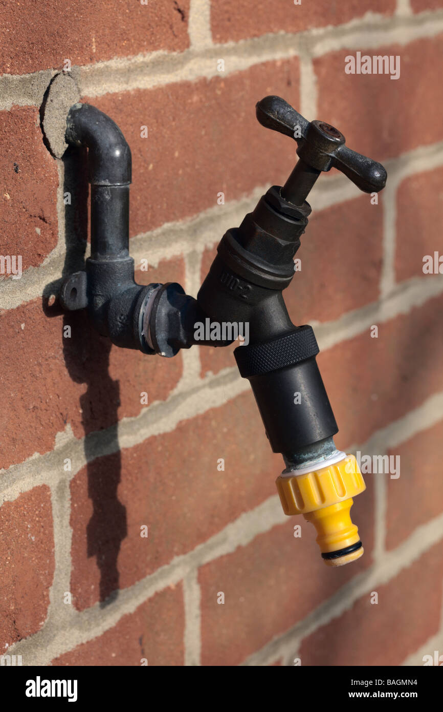 Outside garden tap Stock Photo Alamy