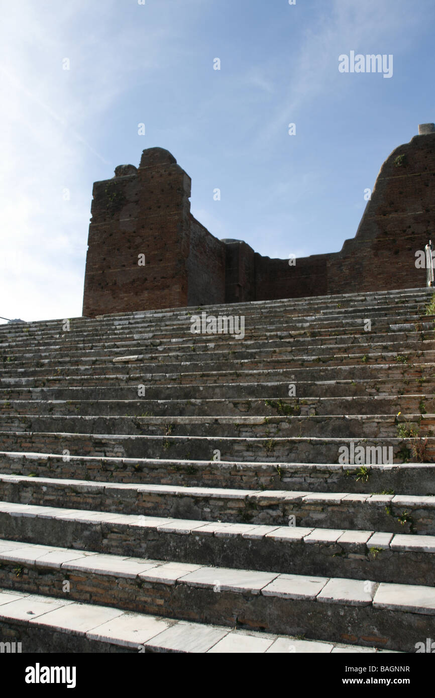 roman ruins in the ancient town of ostia antica, italy Stock Photo - Alamy