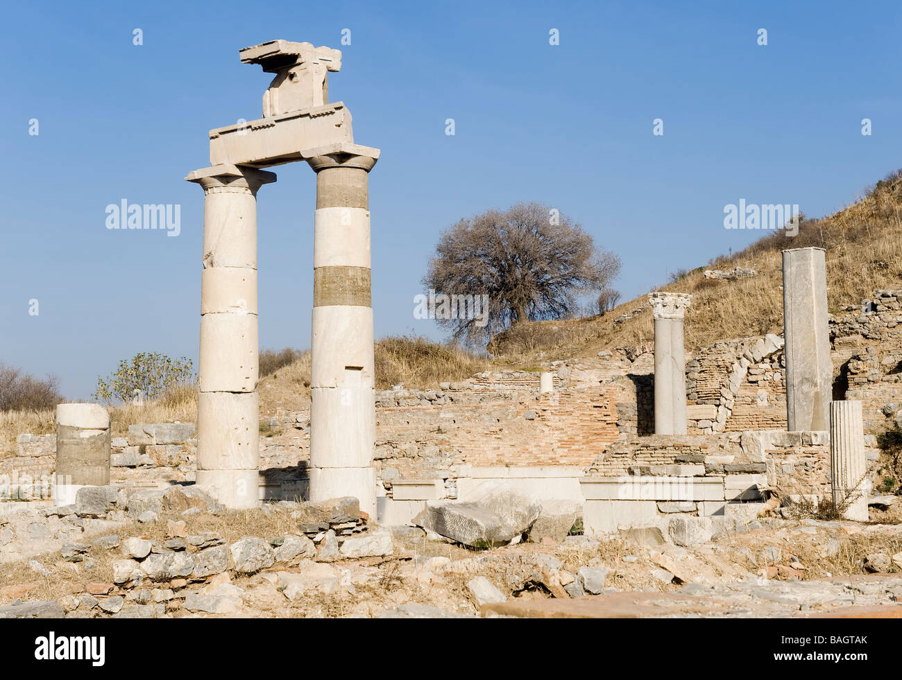 Prytaneion Artemis Temple Ephesus Turkey Stock Photo