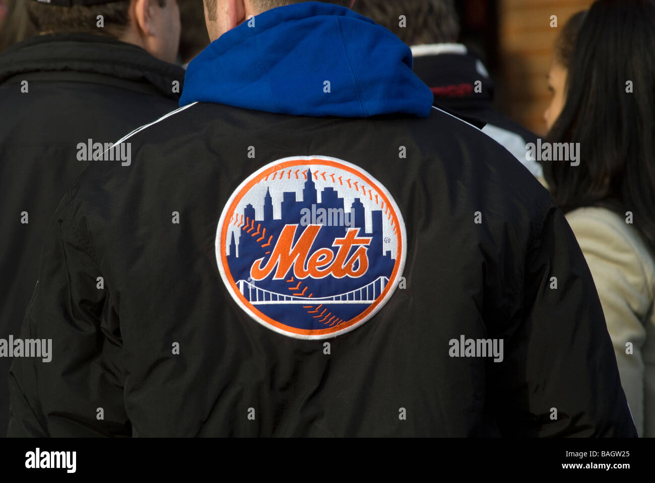 Fans at CitiField in Flushing Queens in New York Stock Photo