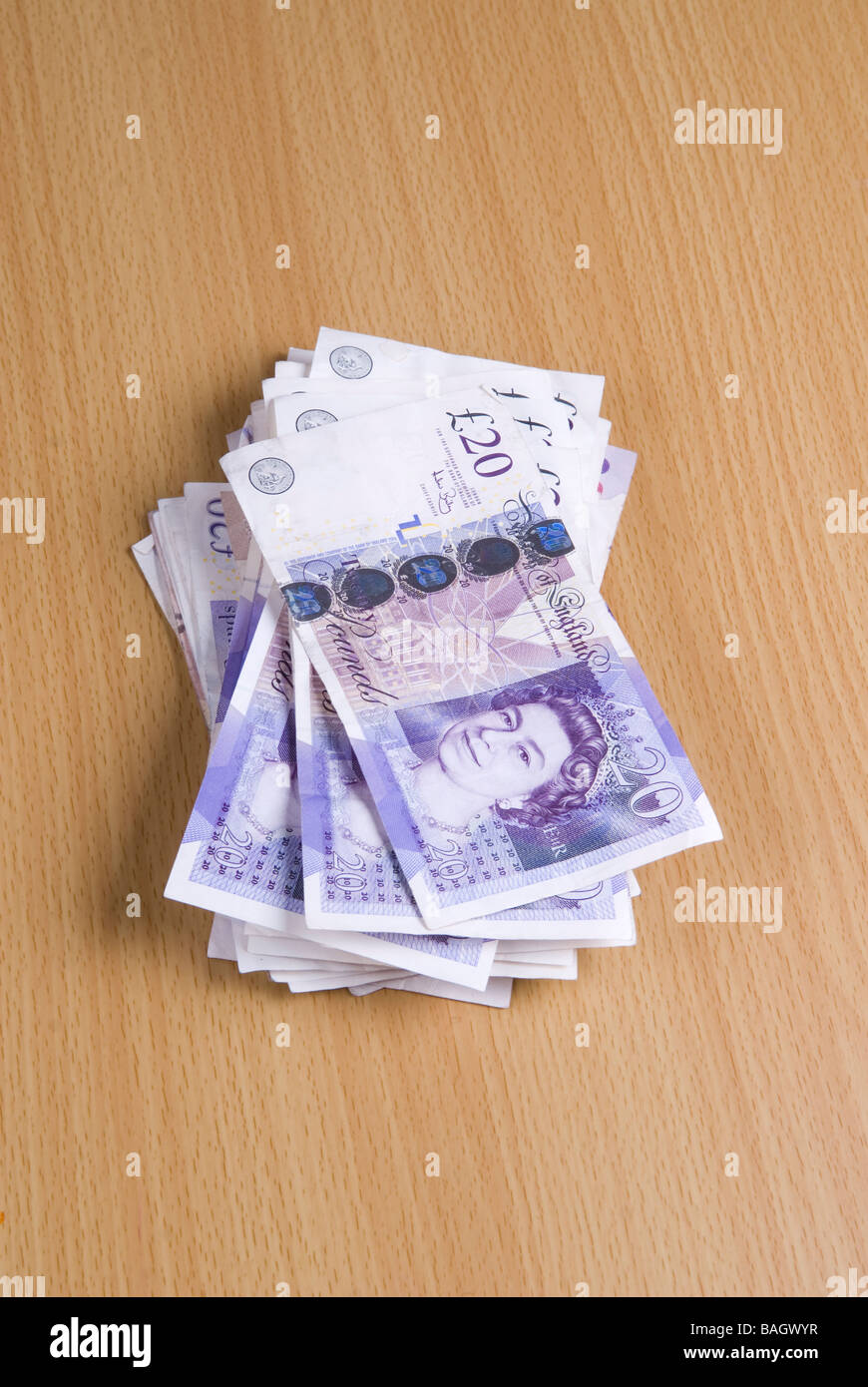 Overhead View Of A Pile Of English Money Stock Photo 23728539 Alamy - 