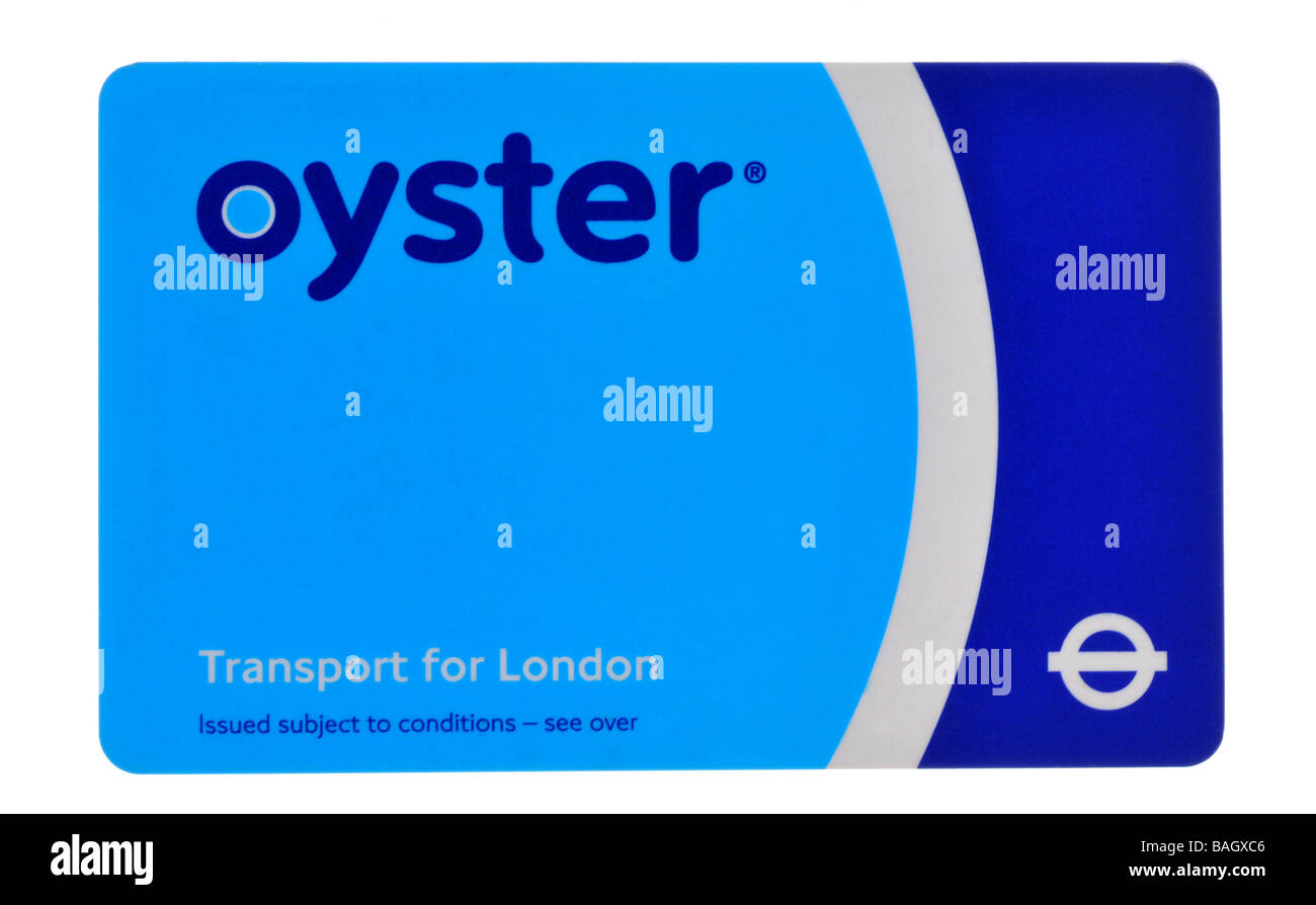 'Oyster travel card' 'Oyster card' Stock Photo