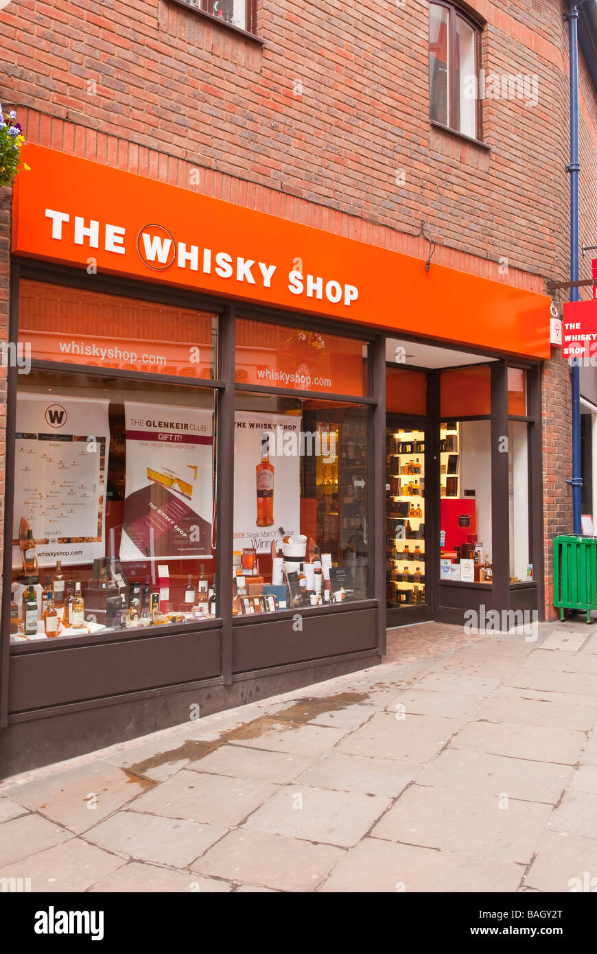 The whisky shop store in York,Yorkshire,Uk Stock Photo