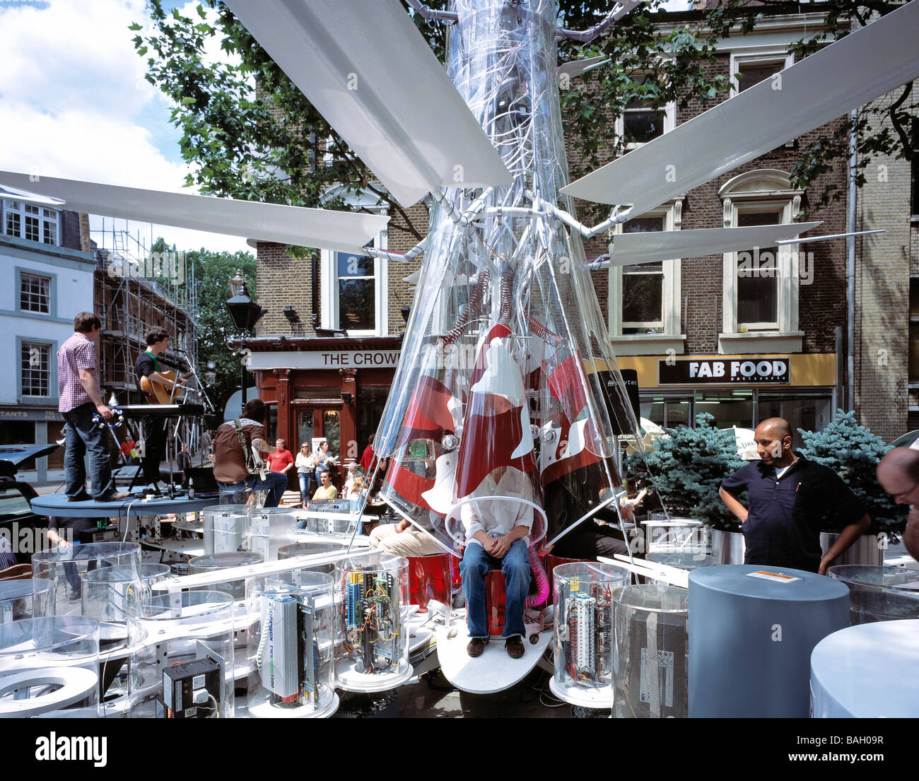 Urban Oasis, London, United Kingdom, Chetwood Associates, Urban oasis exterior view. Stock Photo