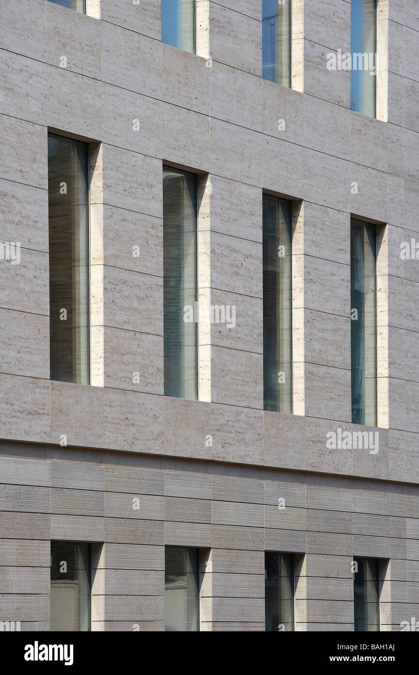 No 28 Dorset Square, London, United Kingdom, John McAslan and Partners, No 28 dorset square tight exterior detail. Stock Photo