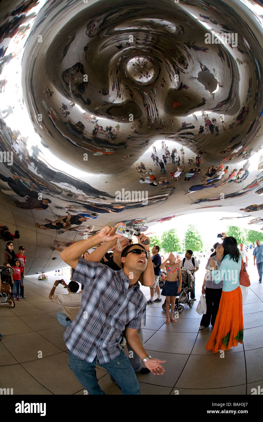 United States, Illinois, Chicago, Loop District, Millennium Park, Anish ...