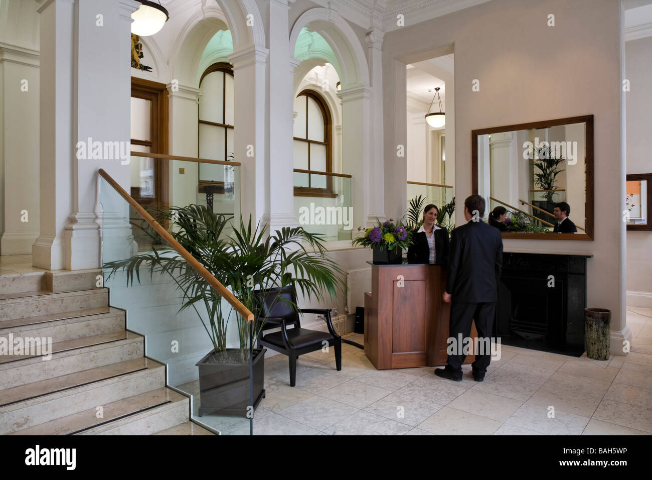 Central Court, London, United Kingdom, Sir John Taylor, Central court reception. Stock Photo