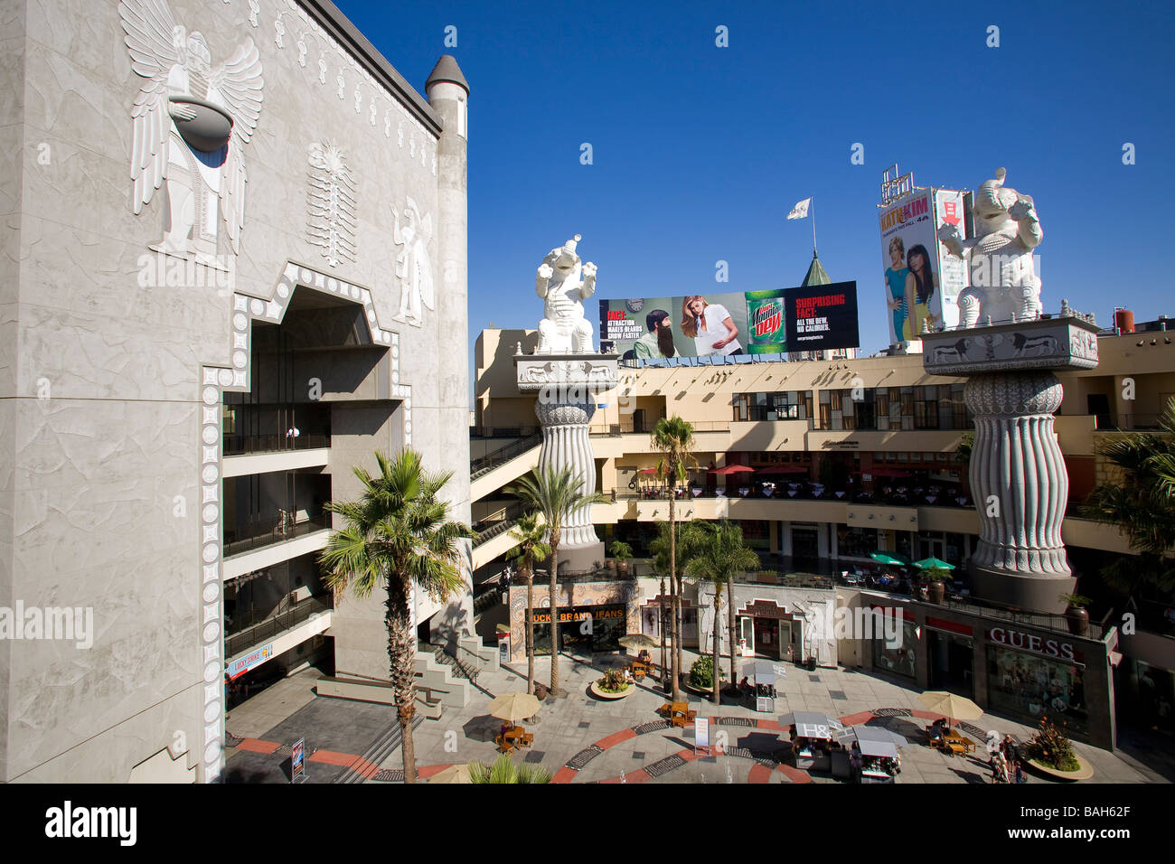 United States, California, Los Angeles, Hollywood, shopping center ...
