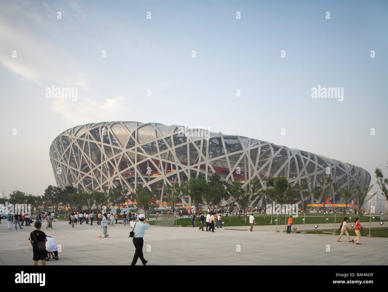 Beijing National Stadium Birds Nest, Beijing, China, Herzog & De Meuron,  Beijing national stadium birds nest stadium Stock Photo - Alamy