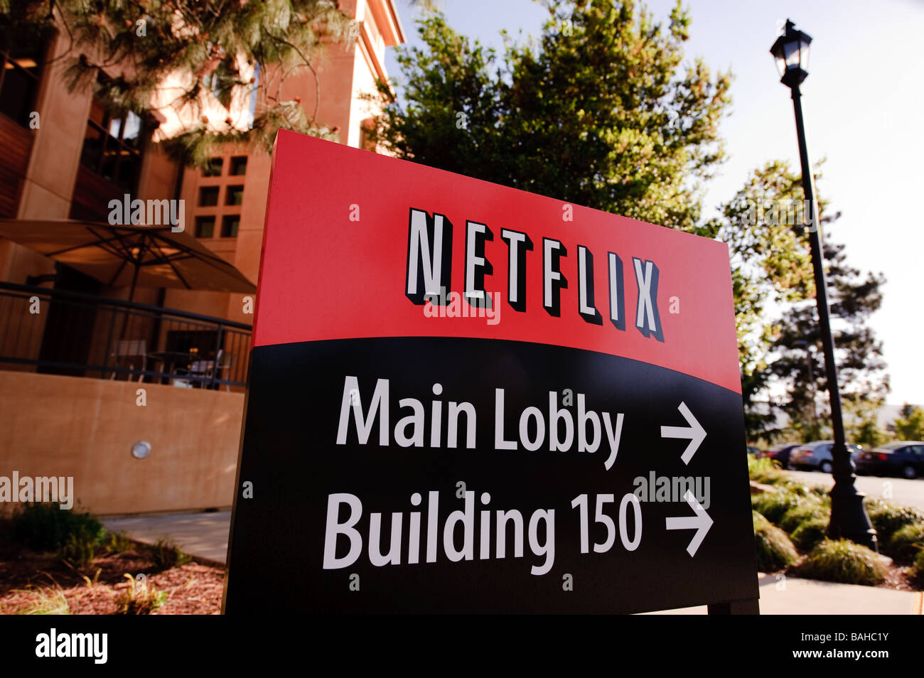 Headquarters of Netflix Inc on Winchester BLVD in San Jose California