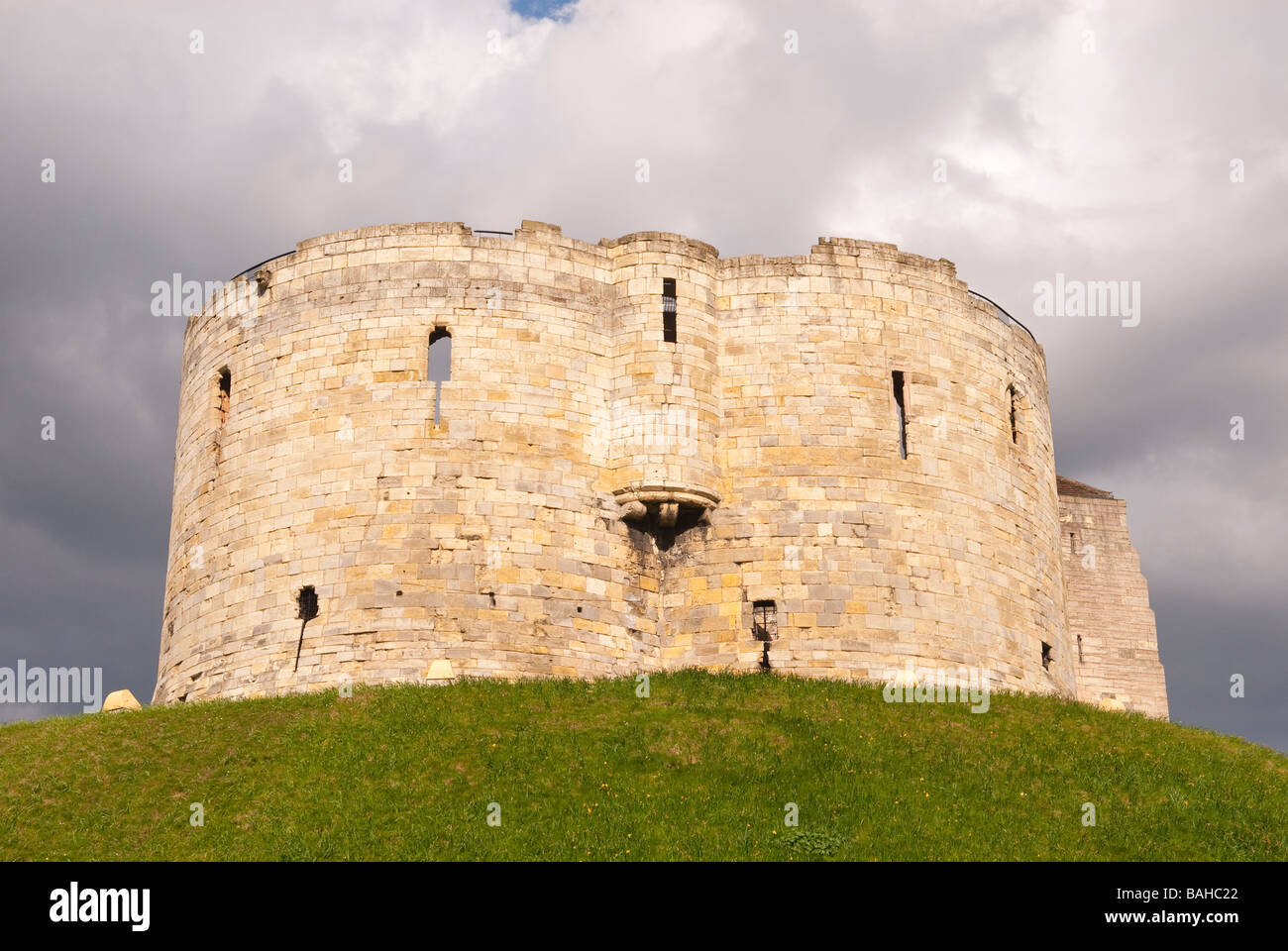 Cliffords Tower in York,Yorkshire,Uk Stock Photo