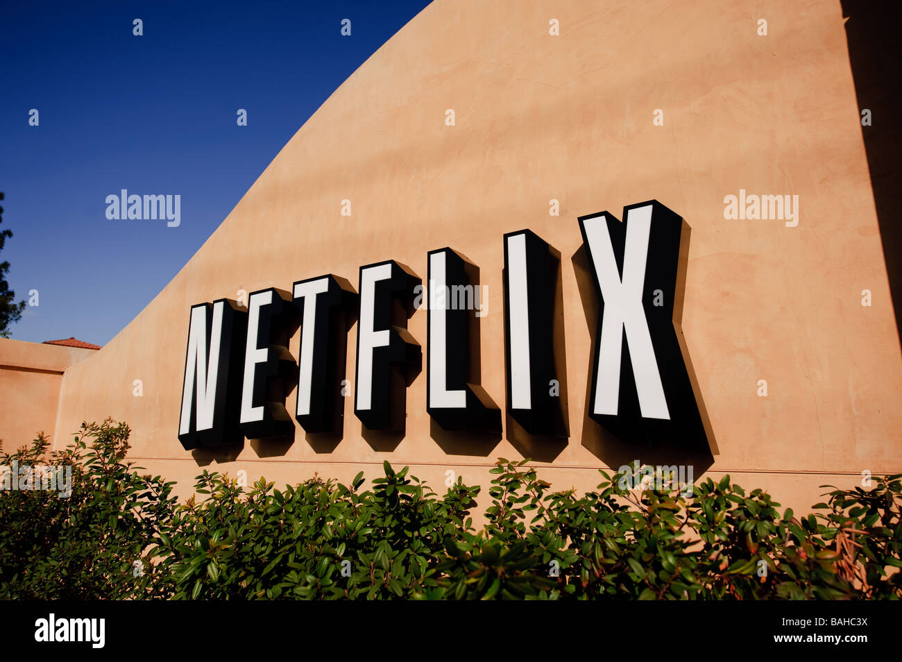 Headquarters of Netflix Inc on Winchester BLVD in San Jose California Stock Photo