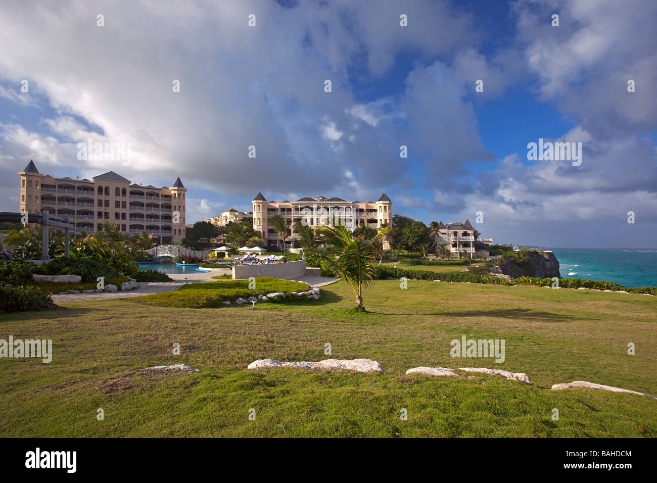 Crane Resort and Residences at Crane Beach, South Coast of Barbados, "West Indies Stock Photo