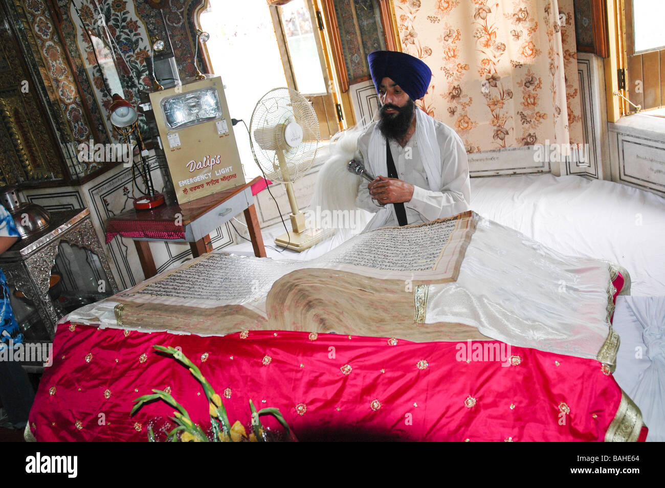 Sikh reading the 