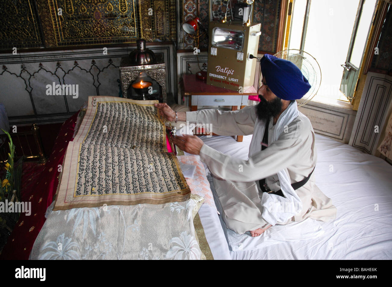 Sikh reading the 