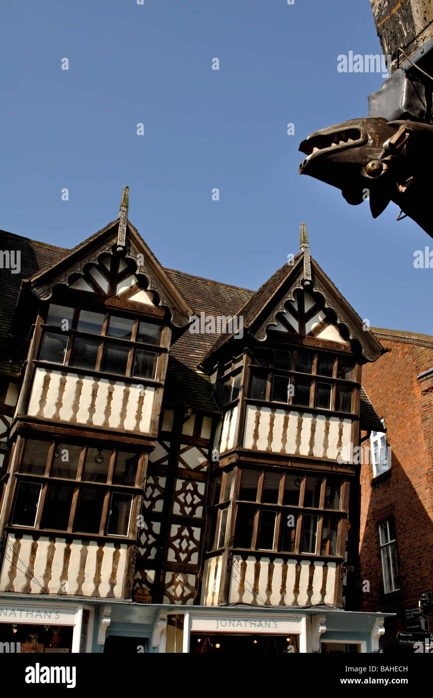 Leaning house in Mardol, Shrewsbury, Shropshire, England, UK Stock Photo Alamy