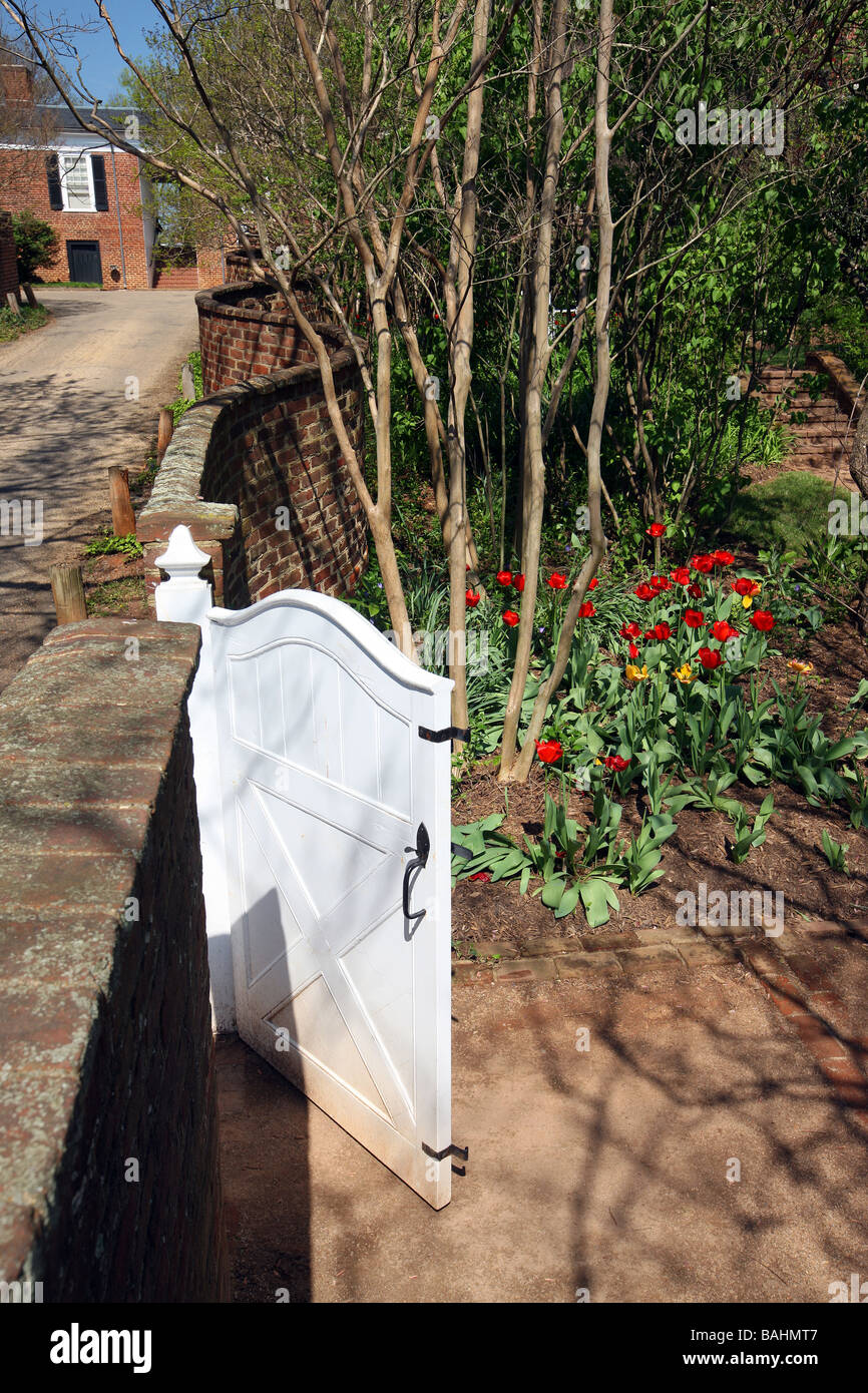 The pavilion gardens and architecture at the University of Virginia