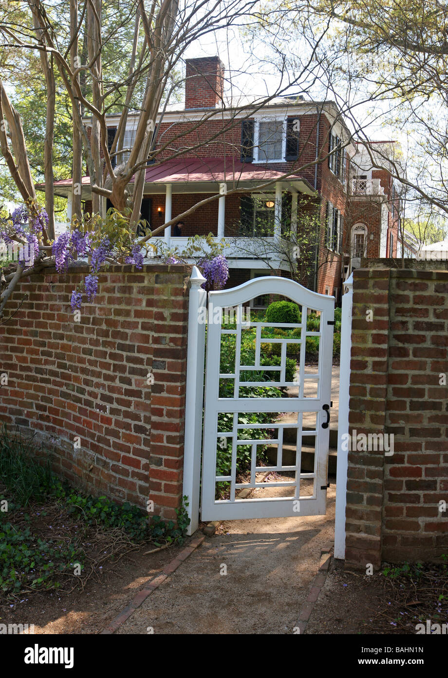 The pavilion gardens and architecture at the University of Virginia