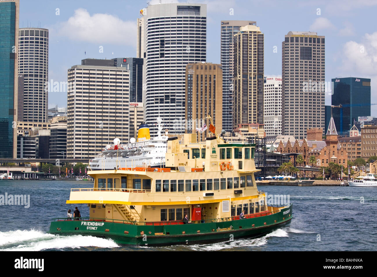 Ferry in Sydney Harbour Stock Photo