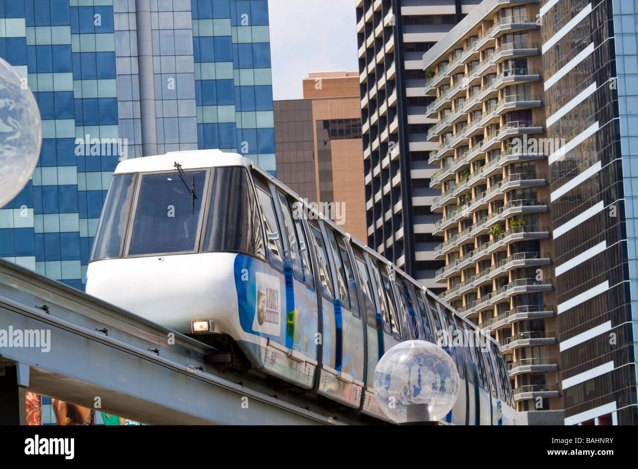 Monorail Train Sydney Australia Stock Photo