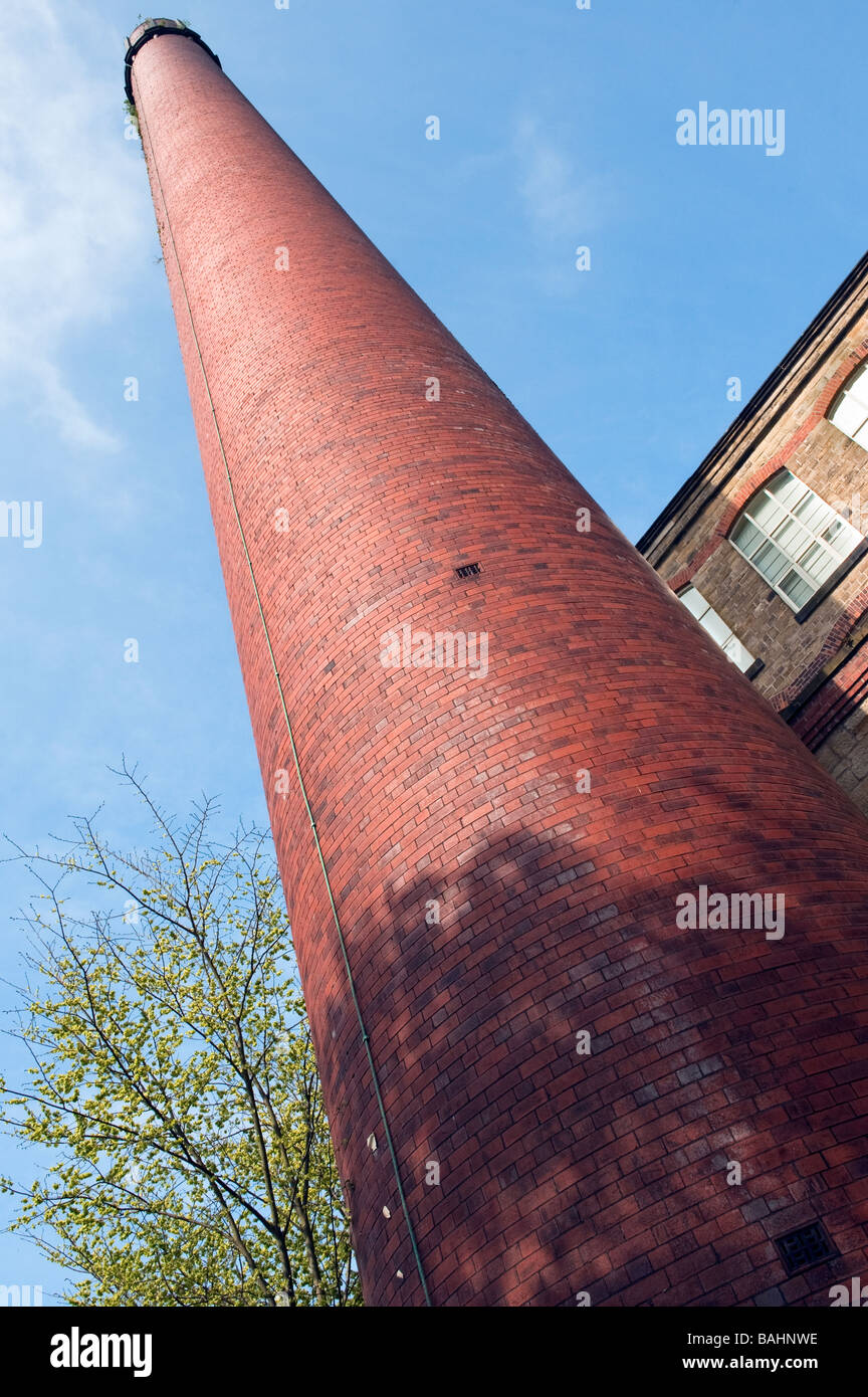 'Clarence Mill' chimney in Bollington, Cheshire, England, 'Great Britain' Stock Photo