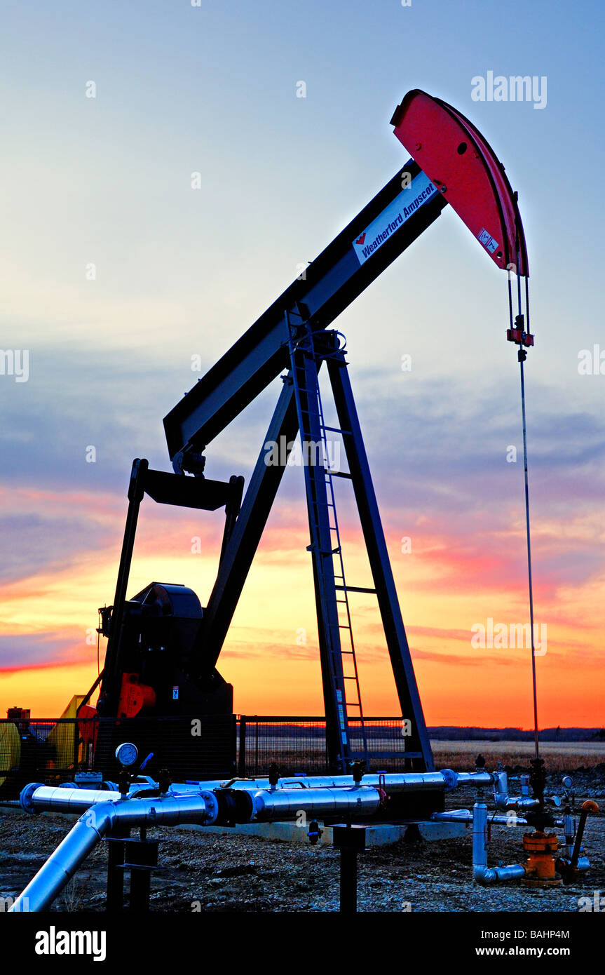 Oil Pumpjack 09240a Stock Photo