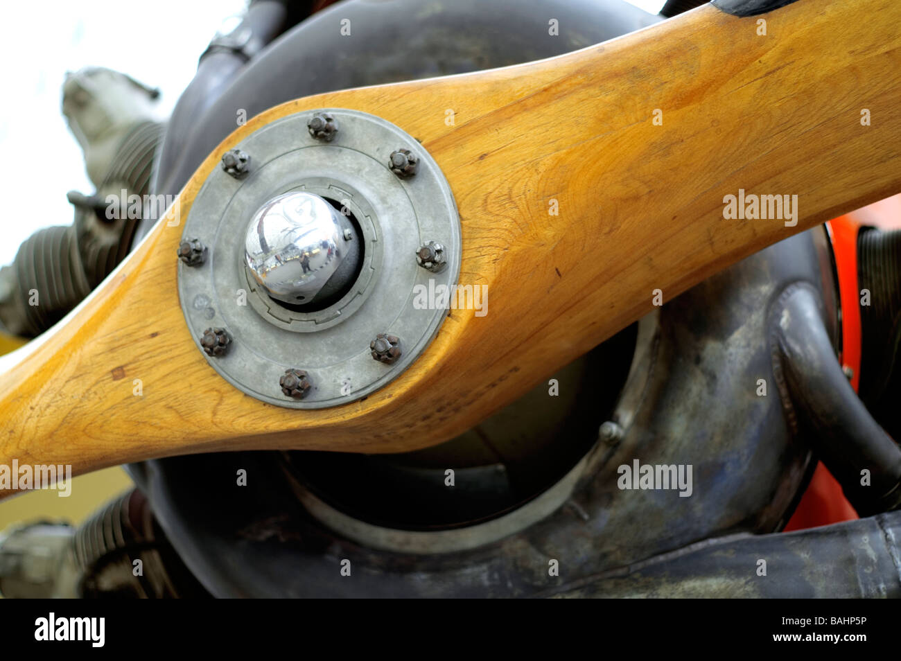 Propeller on single engine prop plane Stock Photo Alamy