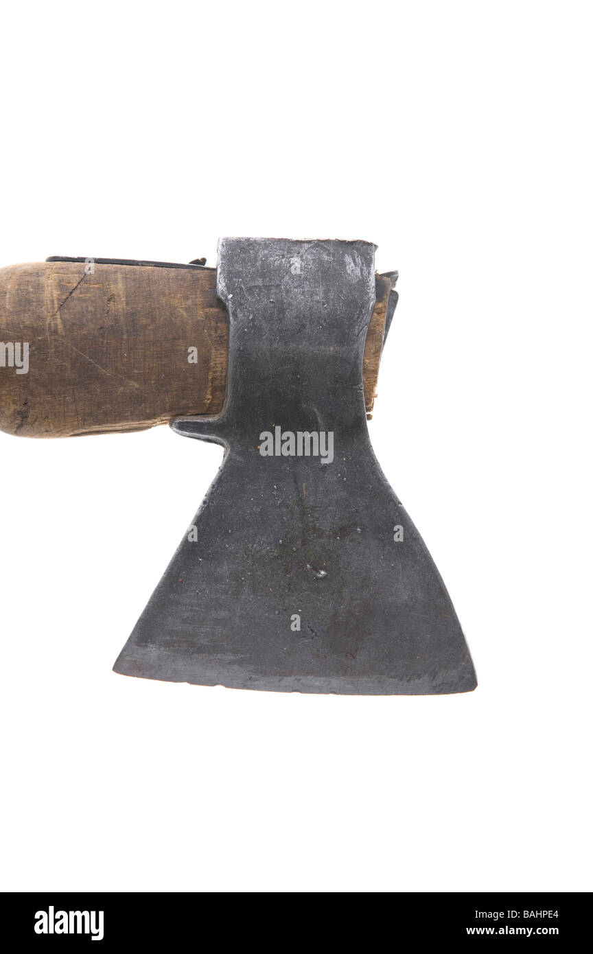 object on white tool Axe close up Stock Photo Alamy