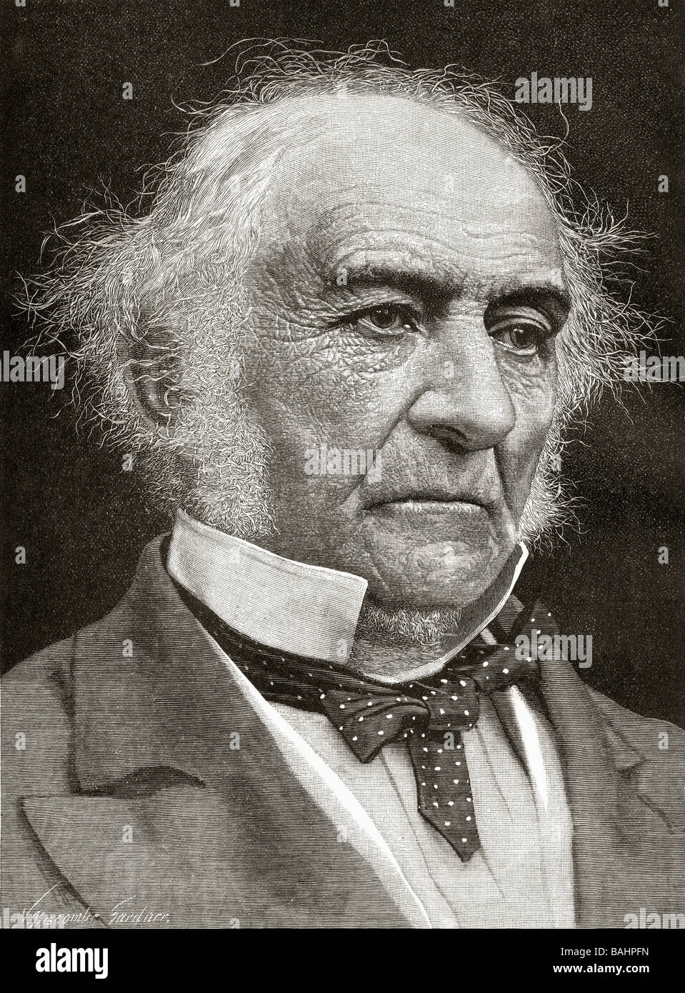 William Ewart Gladstone, 1809 to 1898. Statesman and Prime Minister of Great Britain Stock Photo