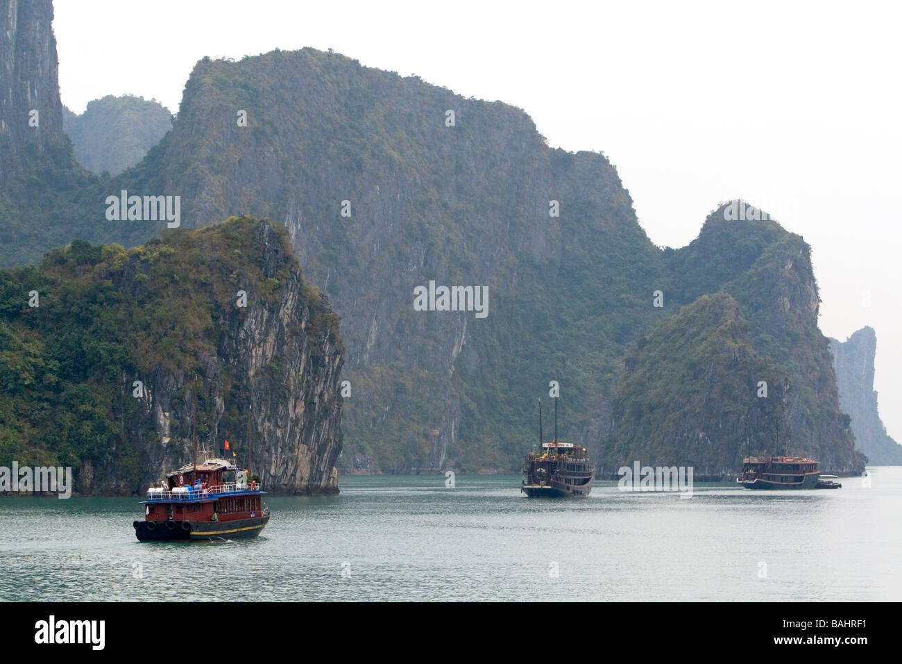 Scenic views of Ha Long Bay Vietnam Stock Photo
