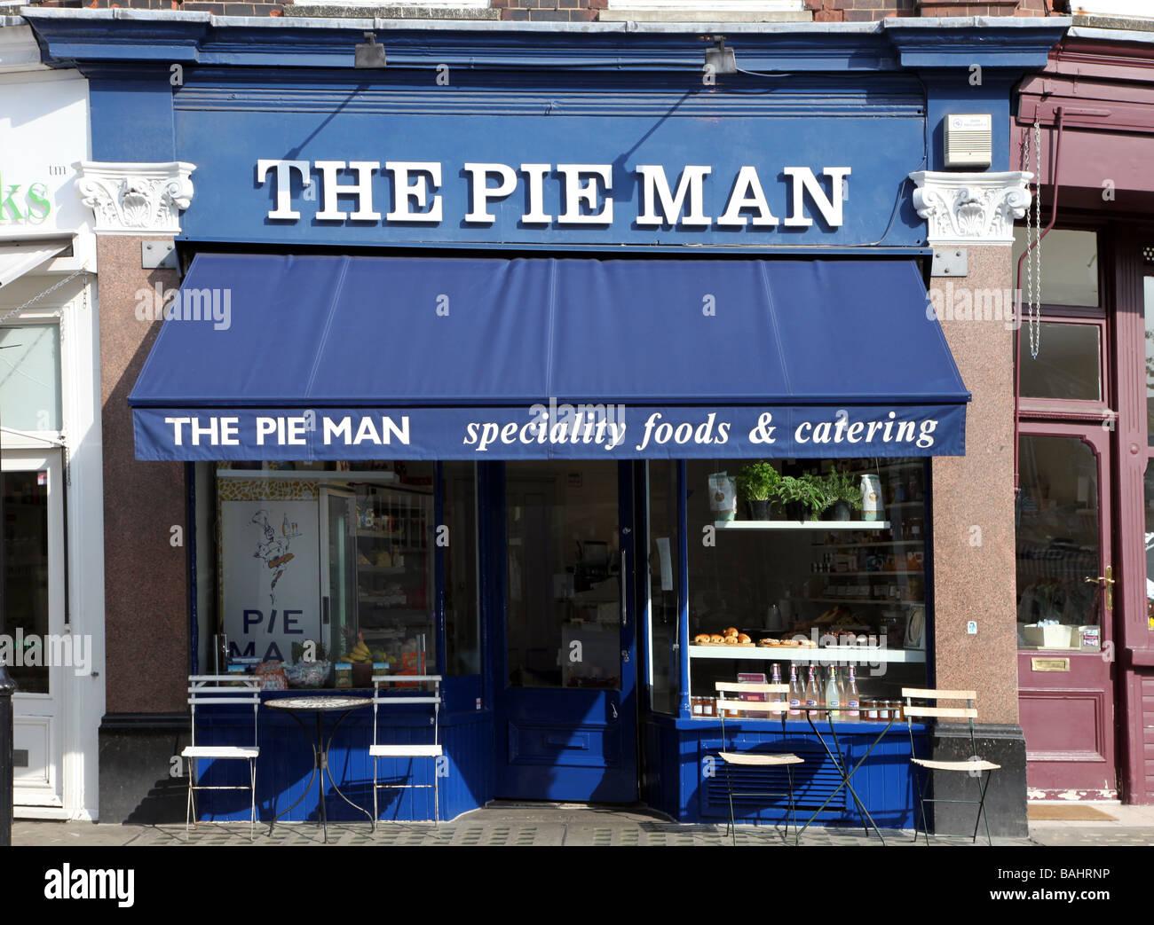 The Pie Man speciality food store Chelsea Green Royal Borough of Kensington and Chelsea London SW3 Stock Photo