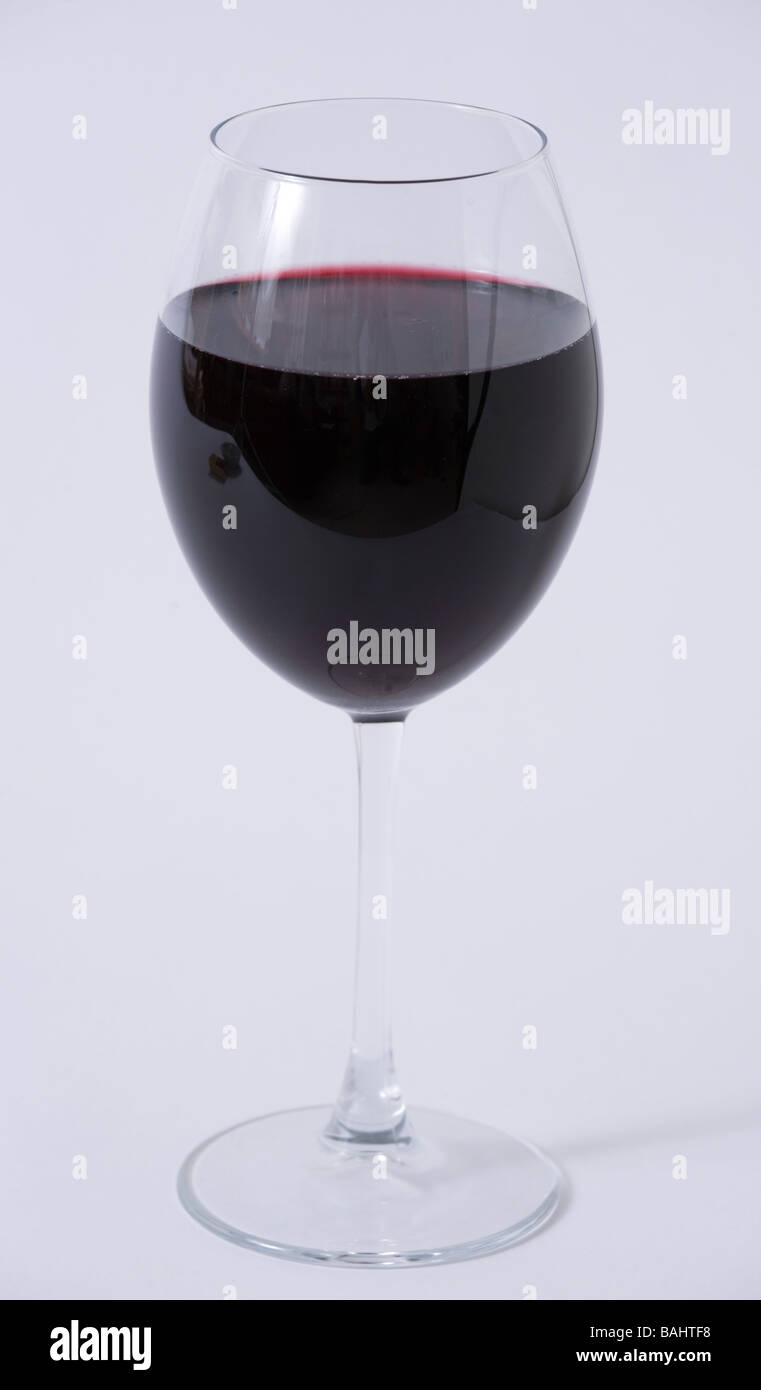 glass red wine Stock Photo