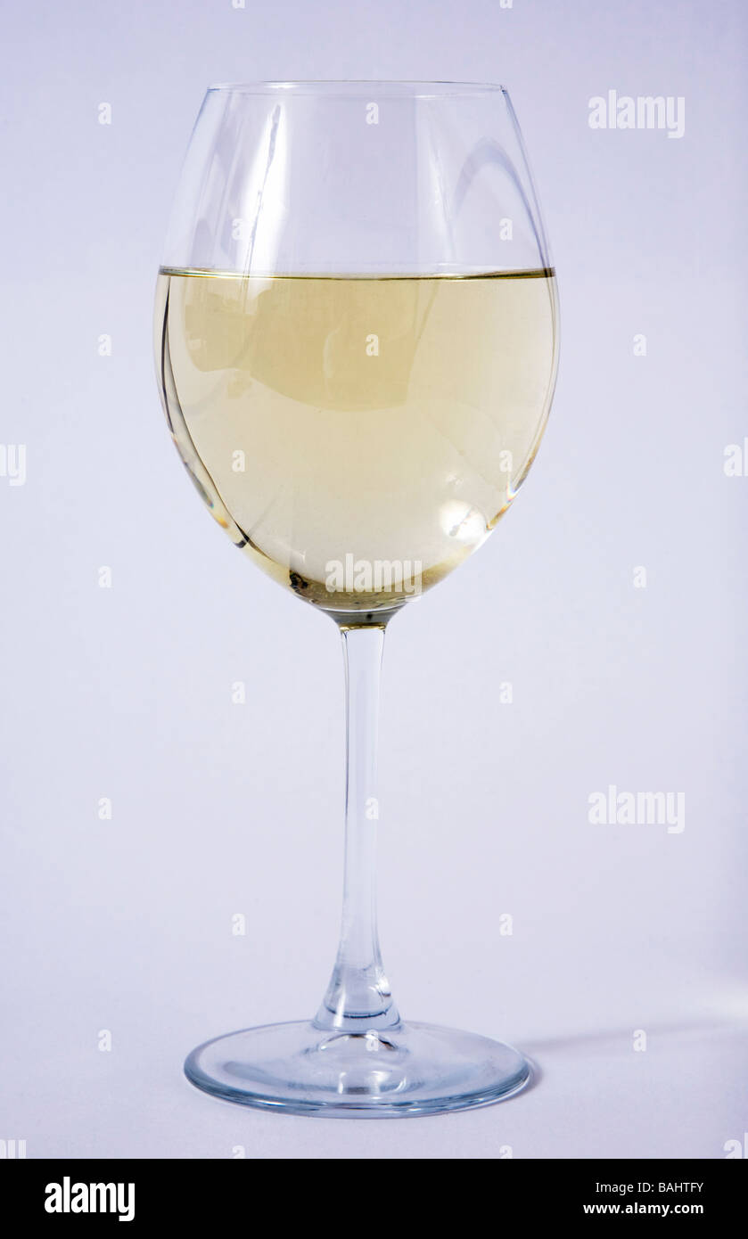 glass white wine Stock Photo