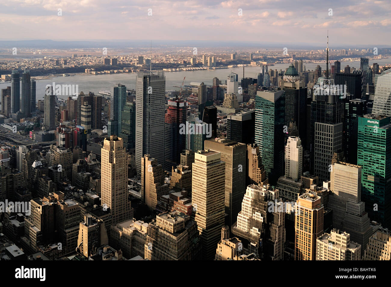 view from observation deck, empire state building, new york Stock Photo ...