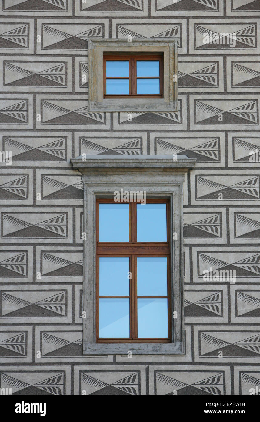 windows in Prague Stock Photo