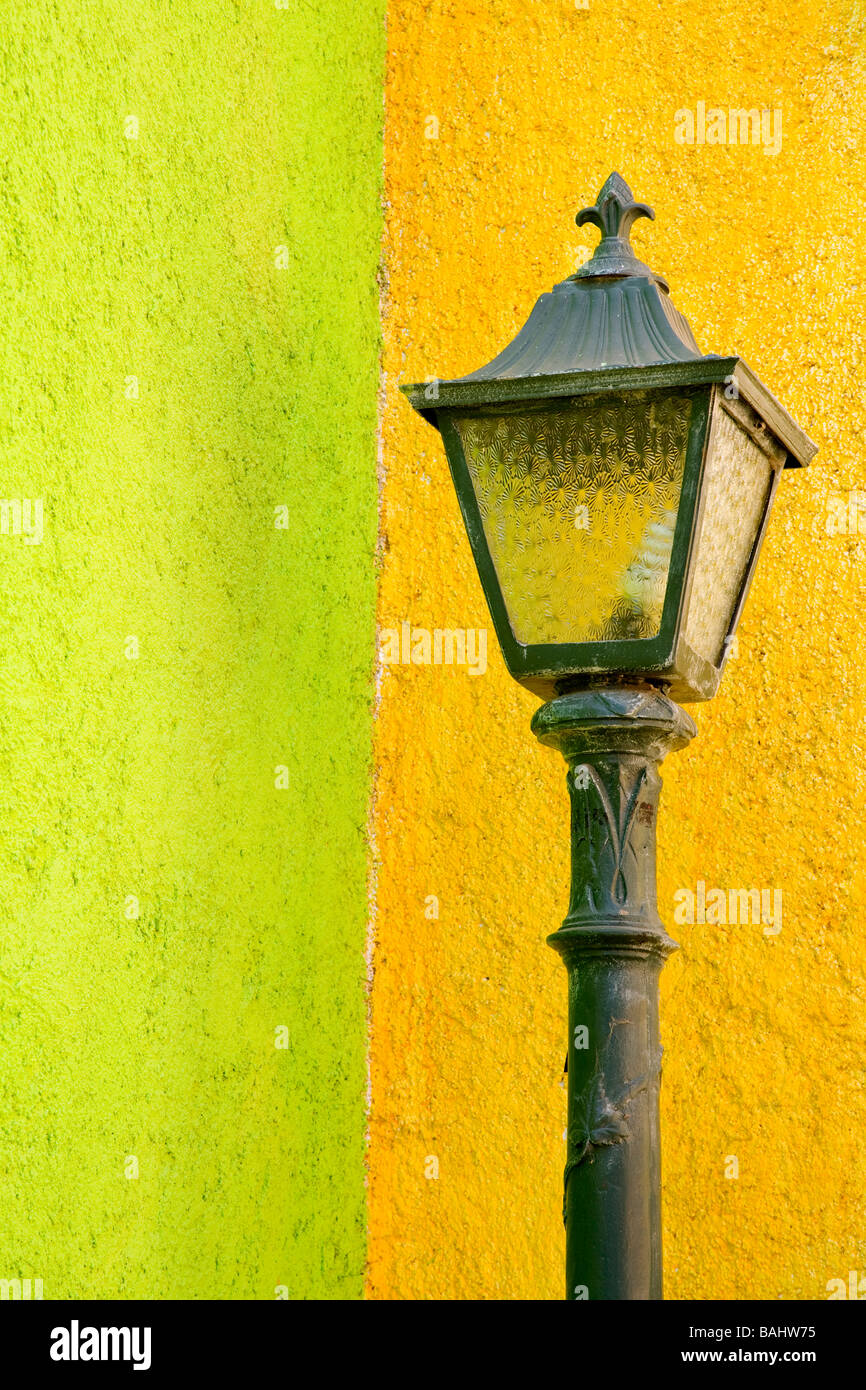 La Crucecita City, Bahias de Huatulco, Oaxaca State, Pacific Coast, Mexico; Lamp in Stock Photo