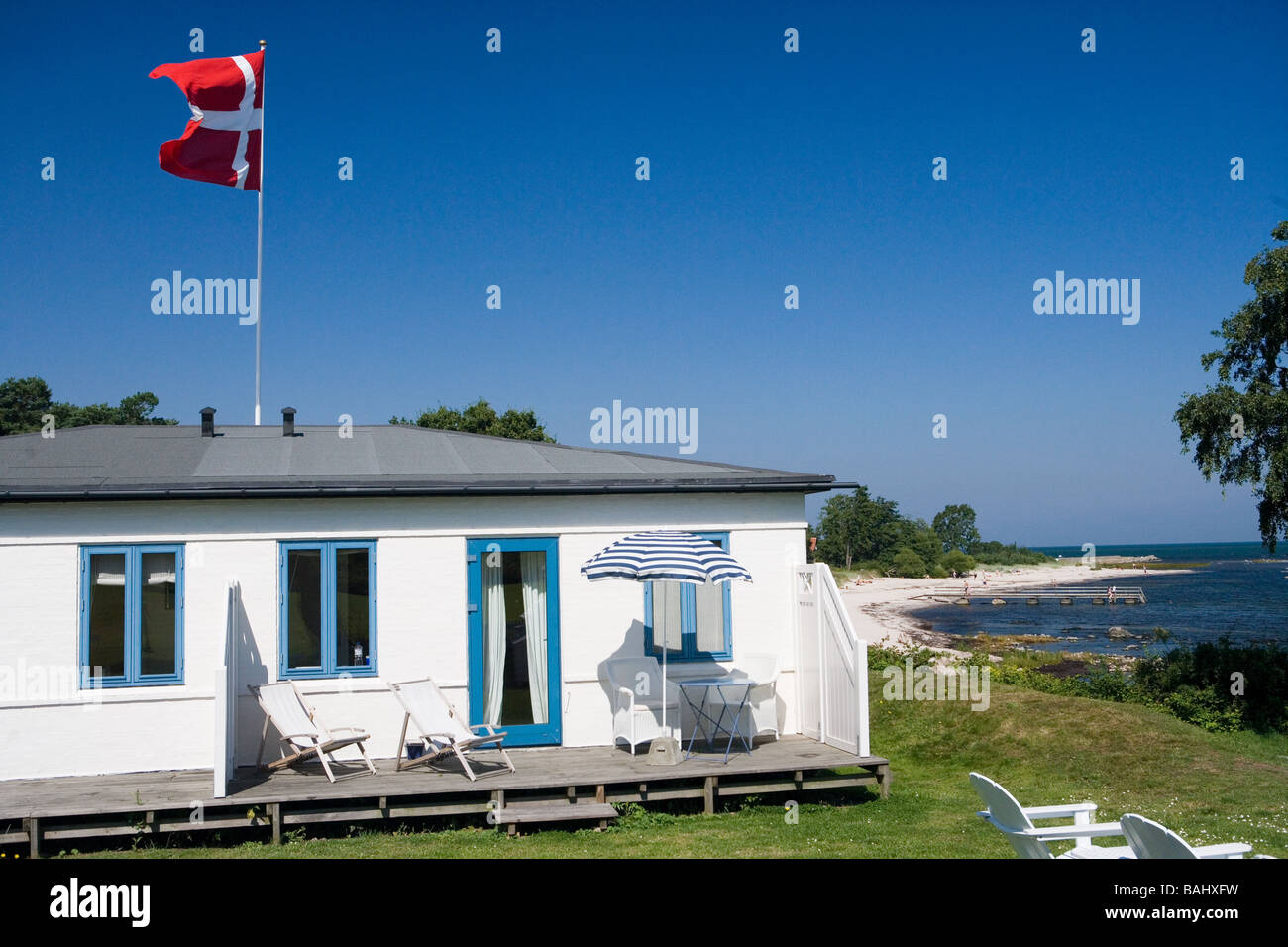 Melsted Badehotel Gudhjem Bornholm Denmark Stock Photo Alamy