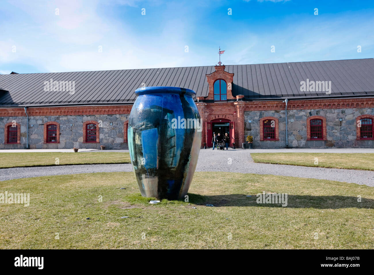 Glassworks at Steninge Manor, Sigtuna Stock Photo